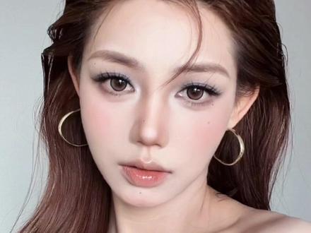 音乐节必画牛仔蓝亚裔妆 #音乐节妆容 #没事也化妆 #亚裔妆 #超a妆