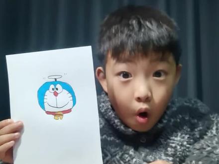 #绘画 #爱画画的小朋友 今天画的是《哆啦A梦》#哆啦a梦