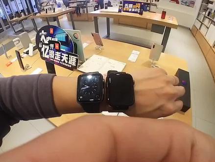 感受一下小米手表和苹果手表的差别