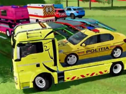 巨型卡车轰隆隆!超酷工程车动画 #儿童动画#汽车动画#益智动画#警车儿童动画视频#创作者扶持计划 #汽车动画