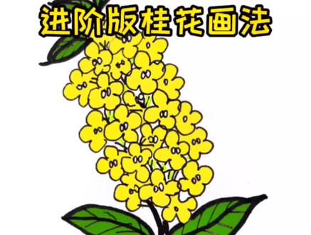 继续上个视频的,桂花画法的进阶版来了~#创作灵感 #简笔画 #花的画法 #原创 @DOU+小助手