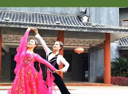 羽裳丽萍慢四《一条小河》套路演示及讲解#交谊舞慢四 #适合初学者 #中老年双人舞推荐 #零基础学舞 #交谊舞
