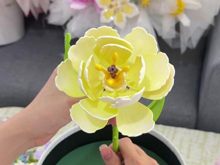 这是我们店最大的一束积木花!记录插花过程! #积木花 #积木花束 #插花