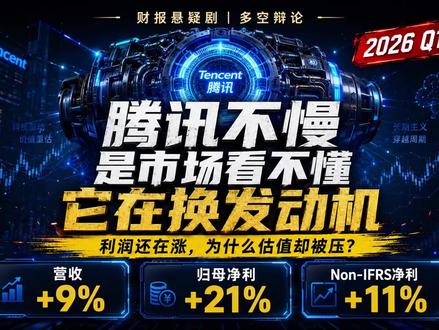 腾讯不慢,是市场看不懂它在换发动机 如果AI只增加研发和资本开支,市场会压估值。
如果AI开始提升广告、云、企业服务收入,市场会重估腾讯。
#腾讯 #ai #共识 #财经 #投资
