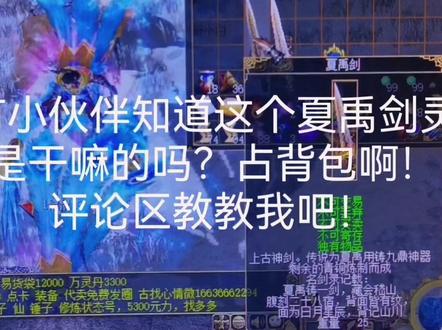 #游戏日常分享 #一起玩游戏 #经典游戏 #精彩瞬间 #一起打游戏 #玩游戏我是认真的 怎么把这个夏禹剑灵弄掉