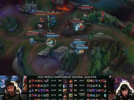 EDG让二追三战胜RNG,EDG拿到第三张S赛门票,RNG还有机会! #EDG #RNG #EDG让二追三