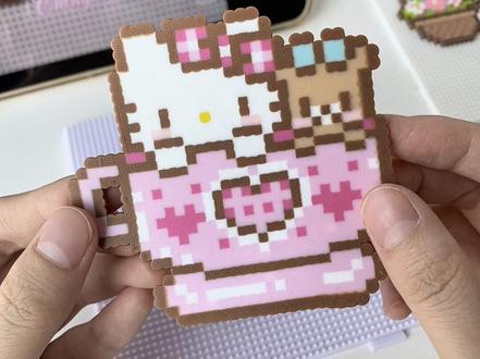 来啦!保姆级无孔拼豆熨烫教程!#宝藏生活家企划#手工大神请支招