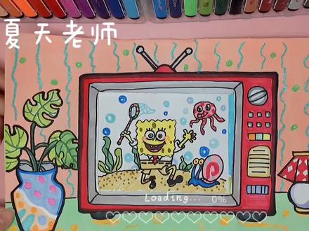 复古电视机的具体教程来啰
一起来播放动画片
喜欢的点赞噢#创意儿童美术