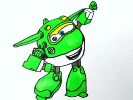 #创作灵感 #超级飞侠 #画画 #启蒙早教 #亲子 超级飞侠小青来咯