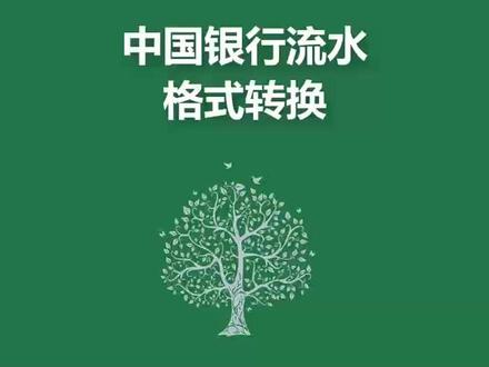 中国银行流水格式转换#excel技巧