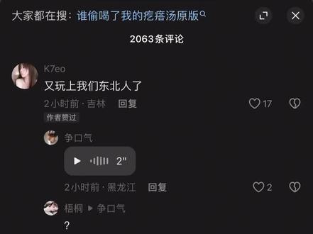 #东北话 #猎奇 真的有点猎奇了哈哈哈哈,谁偷他嘎达汤了