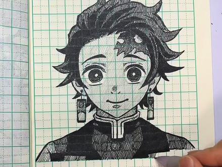 “主包主包!你可以画个炭治郎嘛!?”…🤯 #鬼灭之刃 #炭治郎 #画画 #动漫 #绘画