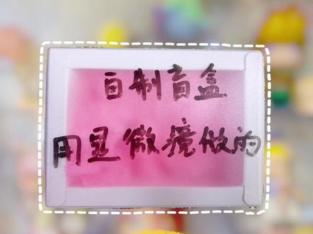 用显微镜做的盲盒,这段位合理么?#盲盒 #自制盲盒 #手工 #手工diy @抖音小助手 @DOU+小助手