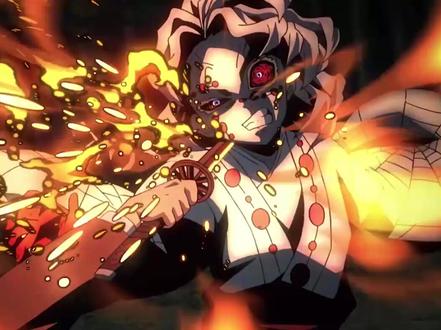 #鬼灭之刃 火之神乐舞——圆舞+血鬼术——爆血!!! #动漫