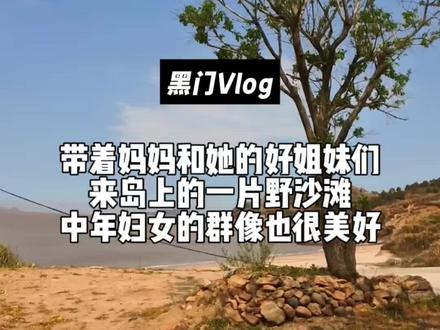 带着妈妈和她的好姐妹们,来岛上的一片野沙滩,中年妇女的群像也很美好#黑门 #阿黑的生活相册 #衢山岛 #舟山#加利利海边