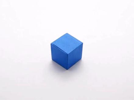 新手折纸入门教程,立体方块的折纸方法,简单易学!