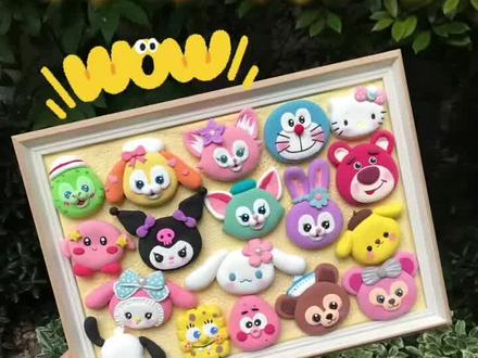 手工自制可可爱爱的黏土玩偶相框集合,快收藏起来一起做吧!#手工diy #达菲和他的朋友们 #星黛露 #玲娜贝儿 #海绵宝宝 #黏土手工