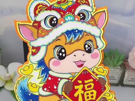 2026马年头饰头套手工模板教程电子版 马年头饰DIY手工绘画,新年创意头饰变装超可爱,2026马年头饰头套电子版线稿可打印!#马年头饰#亲子手工制作 #手工DIY#手抄报模板