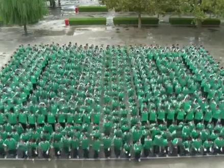 平山外国语中学👍👍👍👍👍#军训时光 #风采展示