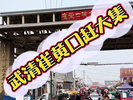 天津武清崔黄口赶大集!#集市 #武清生活网 #家乡