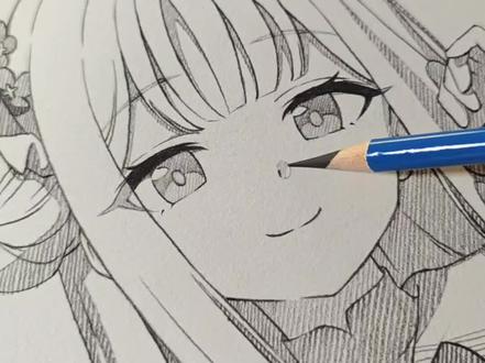 圣园未花 这样画 很简单 #绘画 #圣园未花 #蔚蓝档案 #绘画过程