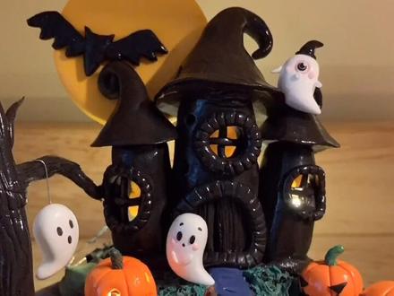 粘土万圣节精灵鬼屋🤪🤪🤪#手工制作