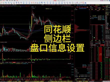 3月4日 (1) 同花顺侧边栏盘口信息设置#干货分享
