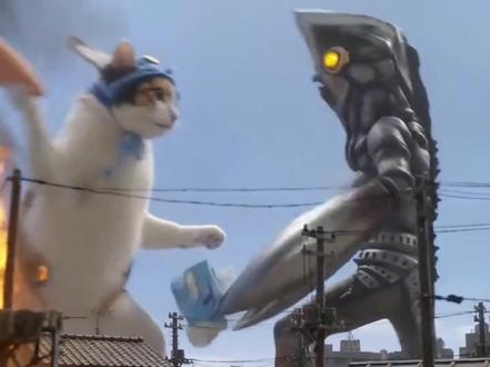 30秒学会,爆火的猫咪打怪兽视频,附提示词 #猫咪打怪兽 #AI视频 #AI提示词 #AI教程 #特摄剧 #aigc