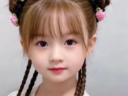 六一就给女儿扎这款甜美丸子头吧#儿童编发#丸子头