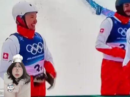 妹妹就这样舍命陪君子 #米兰冬奥会 #瑞士 #滑雪 #搞笑