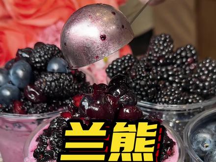 你们都去喝兰熊新品60颗蓝莓桑葚冰奶!9块9一杯夯爆了!#蓝莓桑葚冰奶 #蓝莓冰奶 #小韩同款 #兰熊鲜奶 #夏日必喝甜品