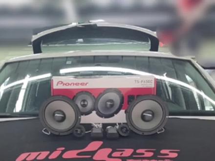 大众polo音响改装#先锋音响#车梦响#大众菠萝#后门喇叭