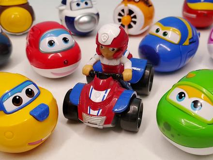 汪汪队莱德队长带来超级飞侠趣变蛋变形合集 #儿童益智 #益智玩具 #超级飞侠玩具 #动手动脑 #汪汪队立大功