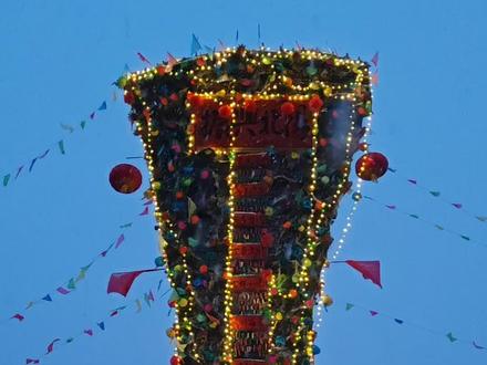 山西太谷北阳传统非遗黑山架火