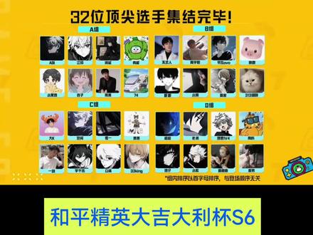 大吉大利 #大吉大利杯s6 支持一波,打在公屏上