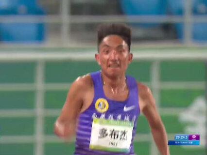 全运会男子万米决赛 冠军@藏族运动员多布杰 28分35秒23 亚军董国建 季军任光岳#田径 #运动员 #中长跑 #万米