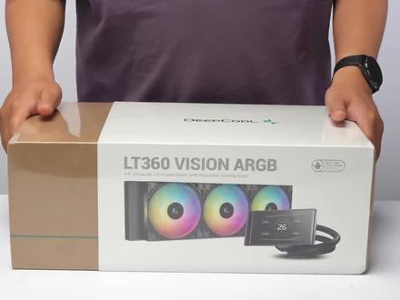 九州风神新水冷LT360 VISION翻盖屏幕,能怎么玩 #cpu水冷散热器