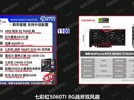 整机锐评,全一线9600X+5060TI主机,5399! 分析优缺点,给出选购建议!#锐评 #性价比 #七彩虹显卡 #七彩虹50系显卡