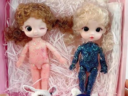 自制双胞胎水溶换装娃娃~美哭了 #水溶芭比 #换装变身 #二次元 #手工diy