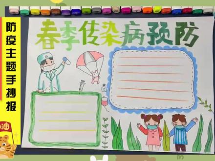 防疫主题手抄报 #防疫必胜 #春季防疫