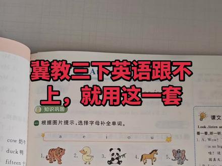 每日做一做,课后练习和单元卷。#冀教版小学英语 #英语