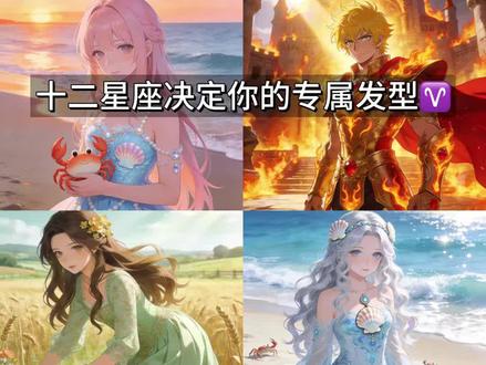 十二星座决定你的专属发型♈️ #假发#困困鱼假发#十二星座#发型分享#oc