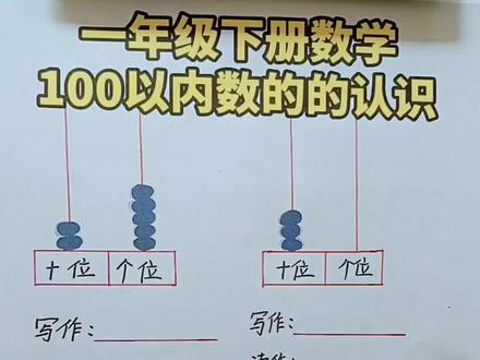 一年级下册数学读作和写作,很多孩子容易混淆,给孩子看看吧#数学 #数学思维 #幼小衔接
