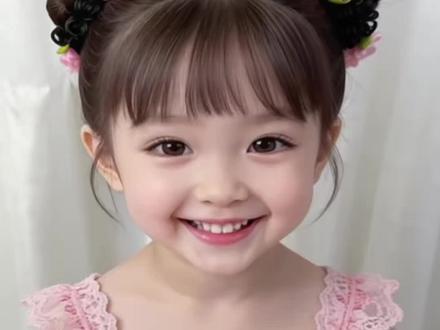女儿上学简单花苞丸子头,几分钟搞定#儿童编发#发型教程#丸子头#小女孩简单发型扎法