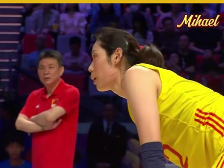 刁琳宇思路清晰,朱婷不负众望,轰出一记105KM/H的暴扣 #朱婷 #2024世界女排联赛 #中国女排