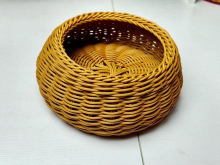 零基础新手全藤编织糖果筐教程!#收纳筐 #dou+小助手 #上热门 #藤条编织 #柳编工艺品