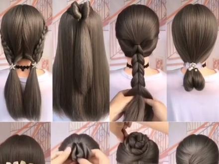 十二星座专属定制盘发#编发教程 #编发 #喜欢你就啵一下