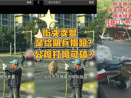 街头卖鳖是给阴兵指路?公鸡打鸣可破局? #封建迷信 #街头骗局 #正能量 #老百姓关心的话题