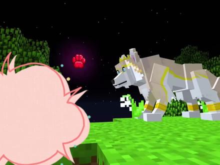 我的世界:小米蕉变成狼人的女王,铁柱的力量竟然比小米蕉强大。