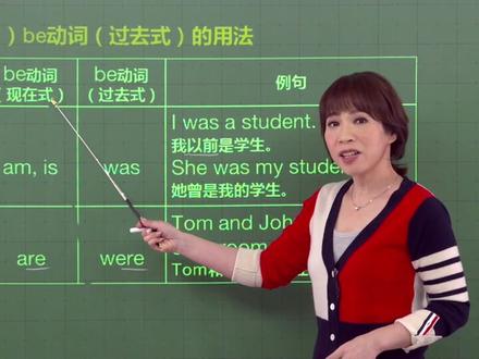 谢孟媛魔英语be动词过去式的用法 #英语 #英语语法 #英语入门